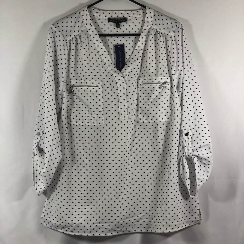 Adrienne Vittadini 3/4 Sleeves blouse